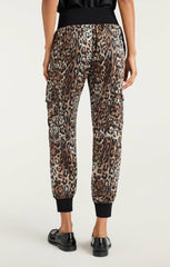 Women Leopard Giles Pant Black/Sahara