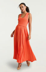 Women Parma Dress Coral Orange