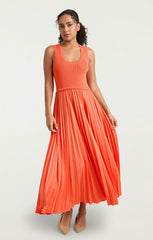 Women Parma Dress Coral Orange