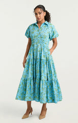 Women Ivy Paisley Maggio Dress Kettle Pond Multi