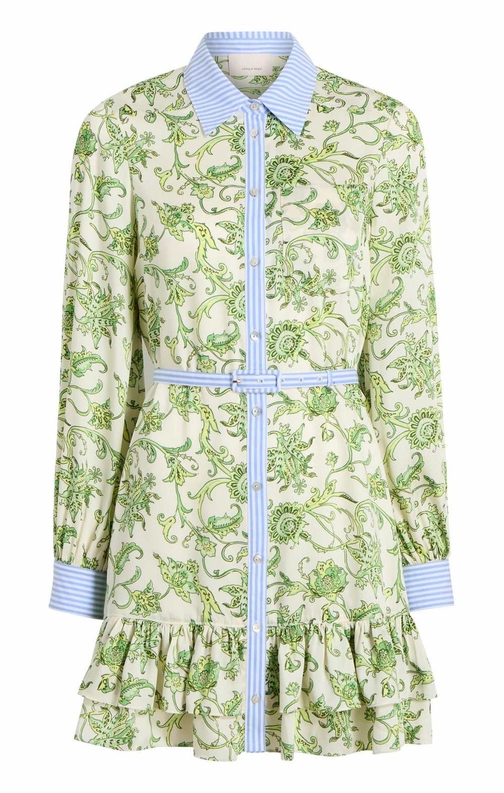 Women Ivy Paisley Tirza Dress Ivory Multi/Blue Hydrangea