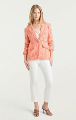Women Lucie Boucle Khloe Blazer Pink Poppy Multi