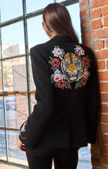 Women Le Beau Tigre Cheyenne Blazer Black/Multi