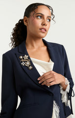 Women Le Petit Roxie Blazer Navy/Ivory
