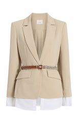Women Vittoria Jacket Khaki/White