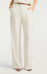 Women Rhinestone Belt Ester Pant Ivory