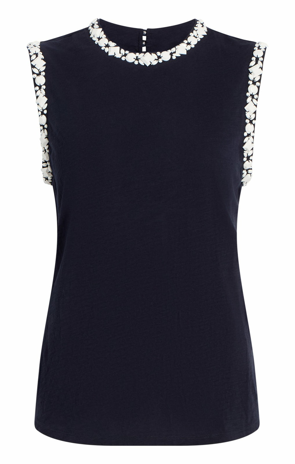 Women Opaque Stone Blaine Tee Navy/White