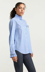 Women Gerda Top Blue Hydrangea/Ivory