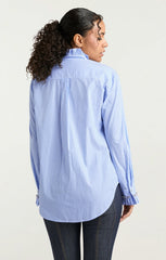 Women Gerda Top Blue Hydrangea/Ivory