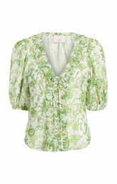 Women Ivy Paisley Seraphina Top Ivory Multi