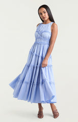 Women Sirrina Dress Blue Hydrangea