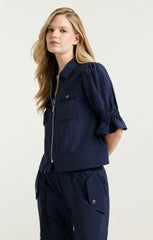 Women Holly Parachute Jacket Navy