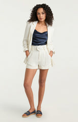 Women Linen Suiting Kylie Blazer Ivory