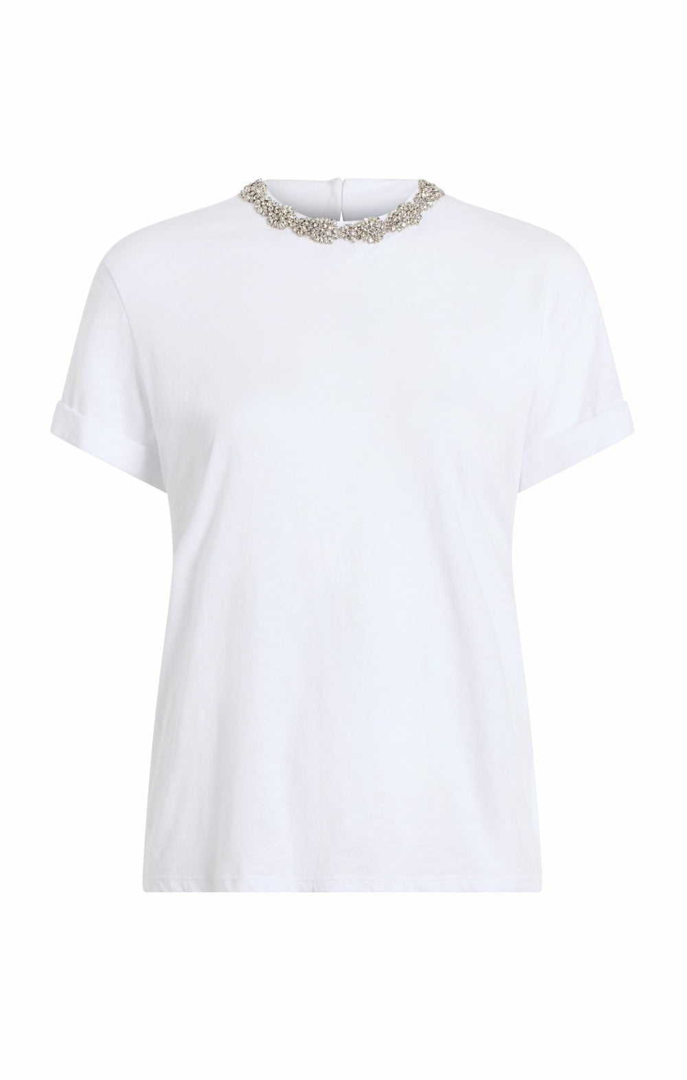 Women Crystal Garden Bree Tee White