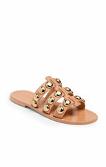 Women Virginia Studded Slide Tawny (Pinkish)