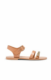 Women Victoria Ankle Strap Sandal Tawny (Pinkish)