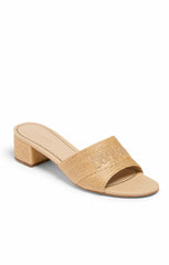 Women Dani Slide Natural Raffia