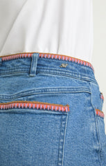 Women Crochet Ceil Short Blue Haze/Carnation