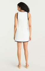 Women Contrast Auden Dress White/Navy