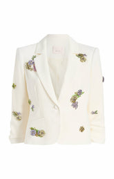 Women Crystal Ivy Le Petit Khloe Blazer Ivory/Yolk Multi