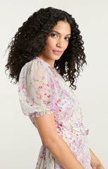 Women Midsummer Bloom Halbini Dress Ivory Multi