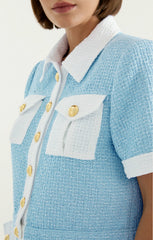 Women Nissy Jacket Whispering Sky /White