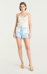 Women Nissy Short Whispering Sky /White