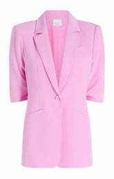 Women Short Sleeve Khloe Blazer Magenta Mist