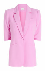 Women Short Sleeve Khloe Blazer Magenta Mist
