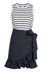 Women Stripe Mahlia Dress Navy/Navy