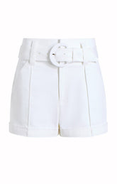 Women Denim Aldi Short White