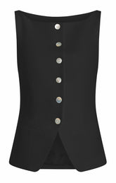 Women Lemonis Vest Black