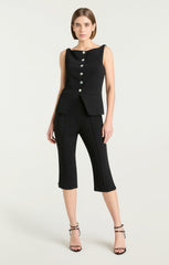 Women Lemonis Vest Black