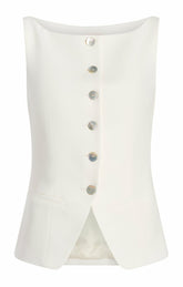 Women Lemonis Vest Ivory