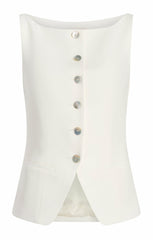 Women Lemonis Vest Ivory
