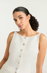 Women Lemonis Vest Ivory