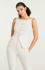 Women Lemonis Vest Ivory