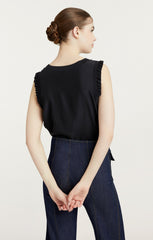 Women Lenore Top Silk Black