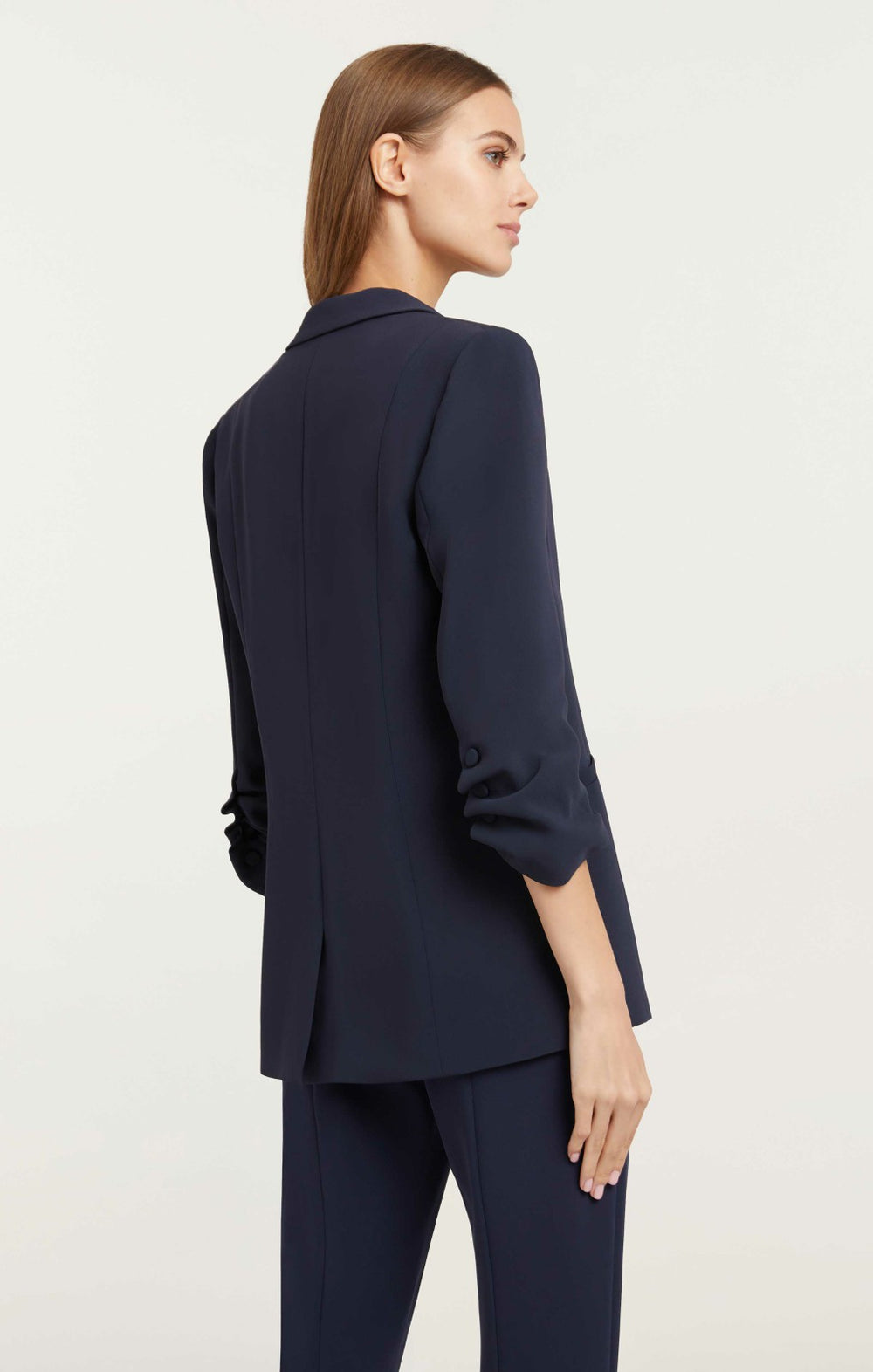 Women Crepe Khloe Blazer Navy