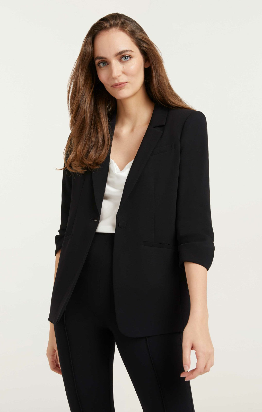 Women Crepe Khloe Blazer Black