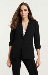 Women Crepe Khloe Blazer Black