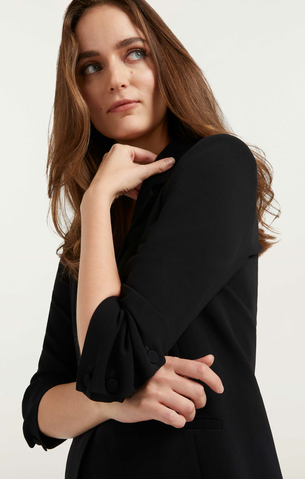 Women Crepe Khloe Blazer Black
