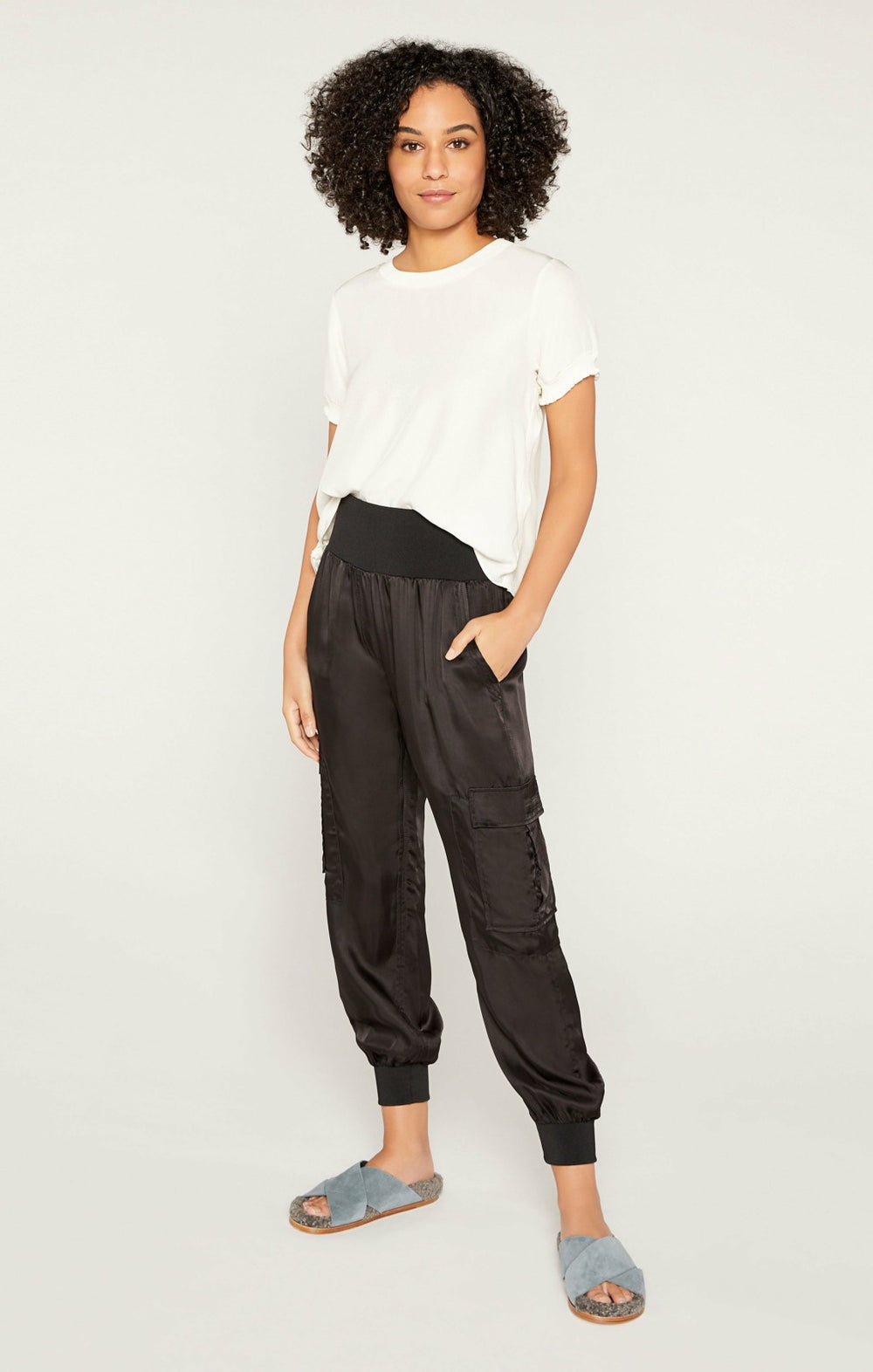 Women Lenny Top Silk Ivory