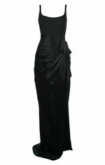 Women Marian Gown Black