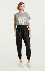 Women Giles Pant Cupro Black