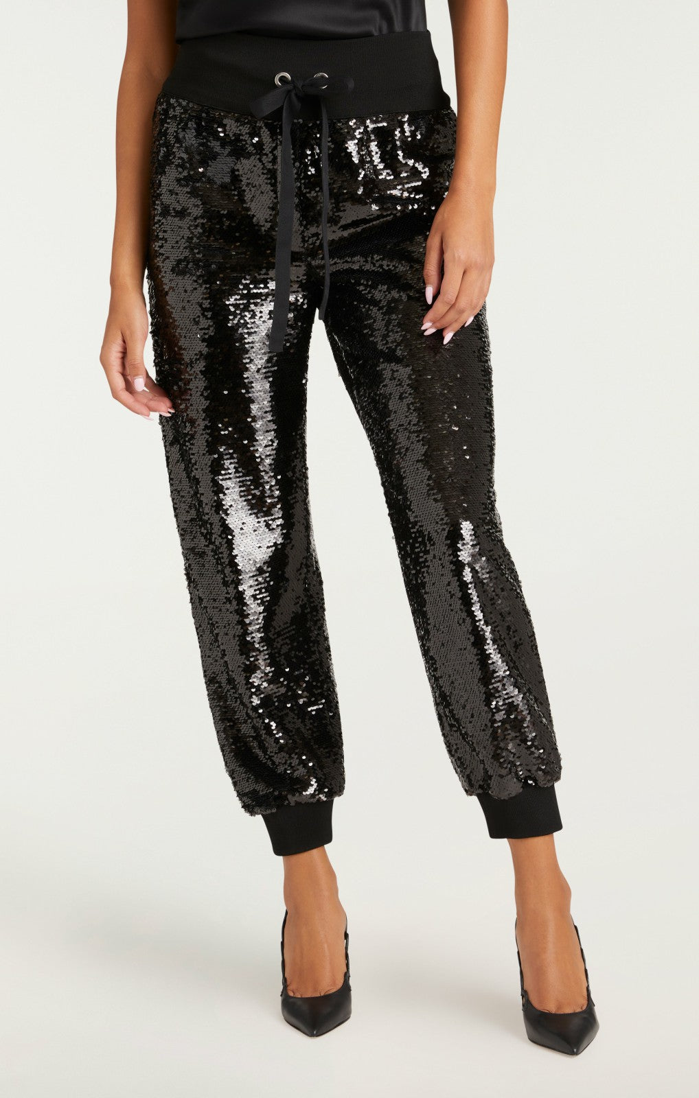 Women Sequin Giles Pant Sequin Black