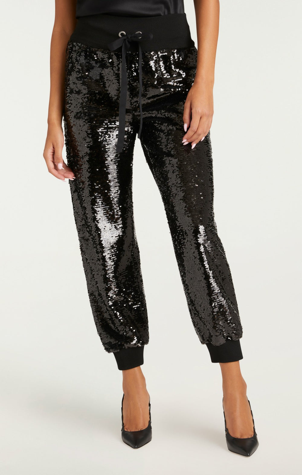 Women Sequin Giles Pant Sequin Black