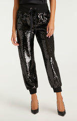Women Sequin Giles Pant Sequin Black