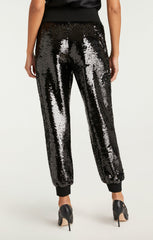 Women Sequin Giles Pant Sequin Black