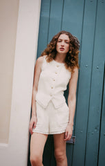 Women Allen Short Gardenia